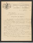 Nachlass Franz Steindachner, Brief von Ludwig Häusler an Franz Steindachner (14.02.1906), Inv.Nr. 207.01, Seite 1